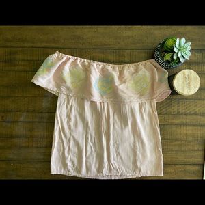 mi ami size L off the shoulder top